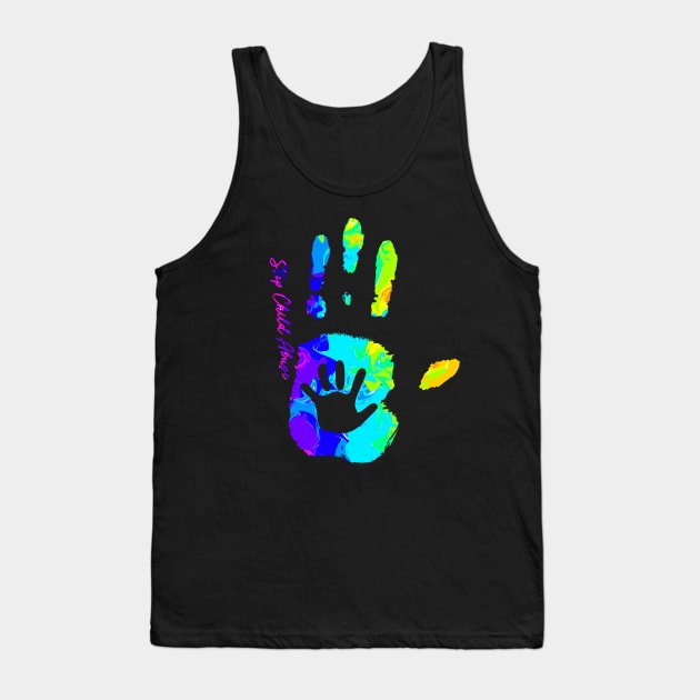 Stop Child Abuse Tie Dye I Can Do All Things Tank Top by FrancisDouglasOfficial